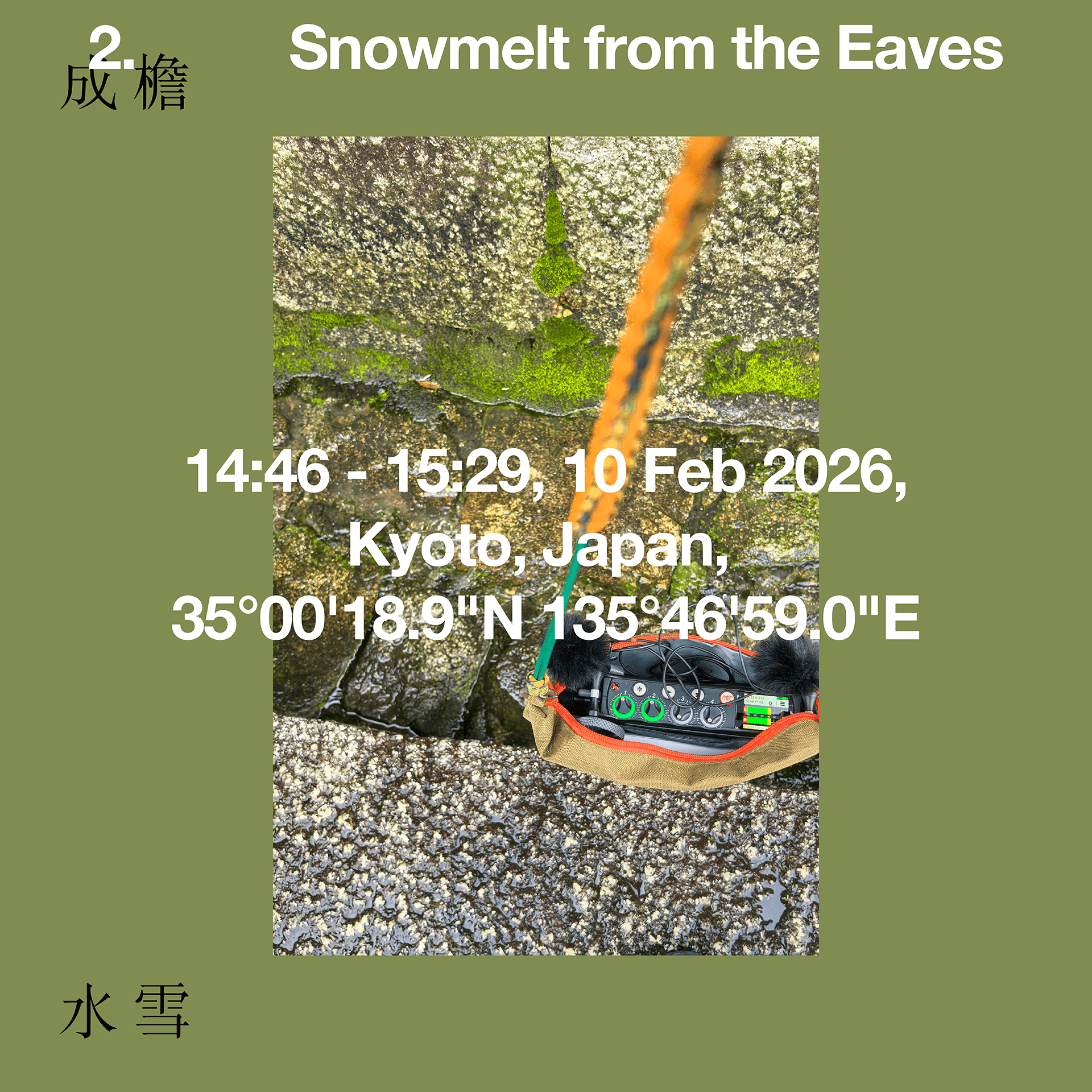 Snowmelt from the Eaves